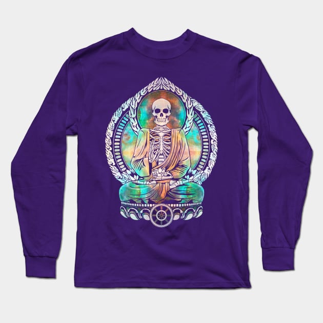 Galactic Starving Buddha Long Sleeve T-Shirt by GAz